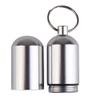 8.5CM Large Pill Cases for Outdoor Travel Delicate Aluminum Waterproof Medicine Box Drug Capsule Cartridge Pillcase Keychain FB,Blue view 4