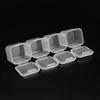 4 Grids Transparent Plastic Pill Medicine Box Tablet Pillbox Beads Jewelry Cases Pill Cases Container Health Care Tool,7 Grids White,Medium view 4