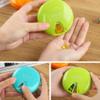 Smile Letter Print Portable Rotatable Pill Box Travel Medicine Storage Case Splitter Cutter Container,Orange view 2
