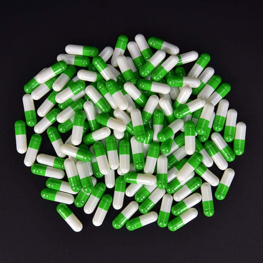 1000Pcs Multicolor Empty Capsules Pill Gel Separated Box Medicine Pill Delicate Box Bottle Capsule Shaped Smart Pill Box,3