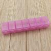 1PCS 3 Colors 7 Days Weekly Tablet Pill Medicine Box Holder Storage Organizer Container Case Pill Box Splitters,Pink view 1