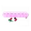 1PCS 3 Colors 7 Days Weekly Tablet Pill Medicine Box Holder Storage Organizer Container Case Pill Box Splitters,Pink view 4