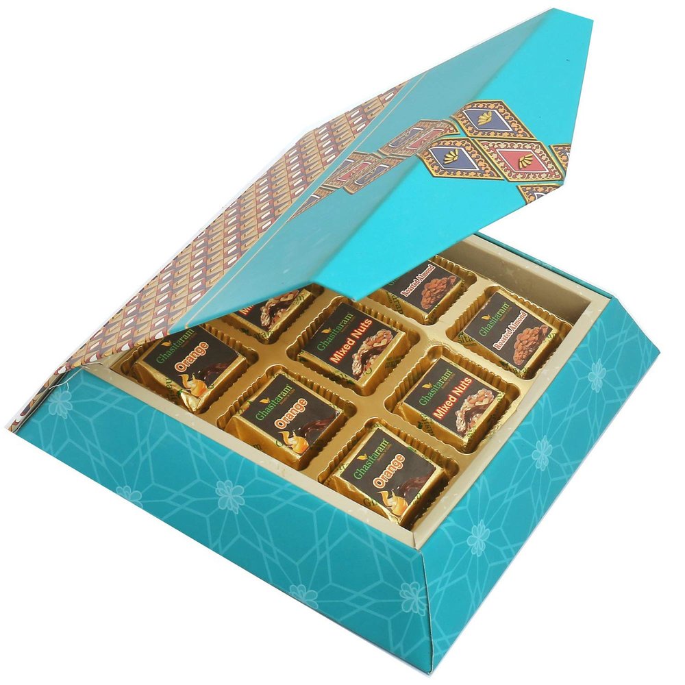 Ghasitaram Gifts Diwali Gifts Diwali Chocolates - 9 pcs Assorted Chocolates SQ Box