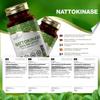 Ezyleaf Nattokinase 100mg 2000 FU | 120 Vegan Capsules | Protein Enzyme from Japanese Natto | No Artificial Ingredients | ISO Certified, Vegan, Dairy & Gluten Free, Non-GMO | Manufactured in The UK view 2