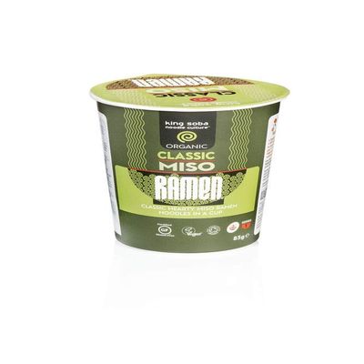 King Soba Organic Classic Miso Ramen Cup, 85 g