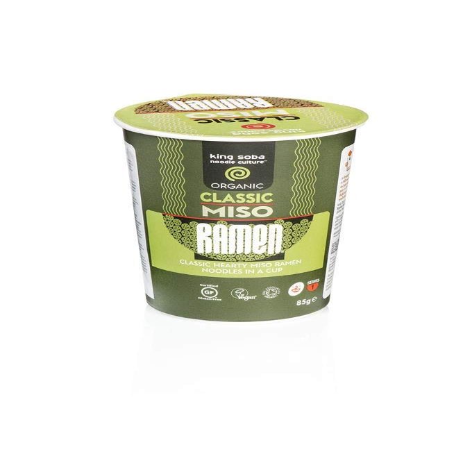 King Soba Organic Classic Miso Ramen Cup, 85 g