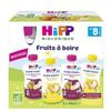 HiPP Drinking Fruit from 8 Months Organic 8 Gourds of 90ml view 1