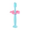 NUOBESTY Silicone Toothbrush Training Protective Baffle for Boy Girl Soft Bristles Oral Care Toothbrush for Boys and Girls First Use view 1