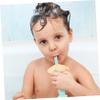 NUOBESTY Silicone Toothbrush Training Protective Baffle for Boy Girl Soft Bristles Oral Care Toothbrush for Boys and Girls First Use view 3