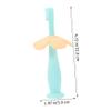 NUOBESTY Silicone Toothbrush Training Protective Baffle for Boy Girl Soft Bristles Oral Care Toothbrush for Boys and Girls First Use view 4
