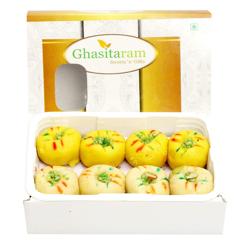 Ghasitaram Gifts Bhaidooj Gifts Sugarfree Sweets - Mawa Peda Box 200 GMS