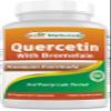 Best Naturals Quercetin with Bromelain Veggie Capsule - 800mg of Quercetin & 165 mg of Bromelain (2400 GDU/g), 120 Count (120 Count (Pack of 1)) view 1