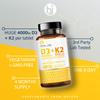 HOWARD & JAMES Vitamin D3 4000iu Plus Vitamin K2 100ug 120 High Strength Vegetarian Tablets view 4