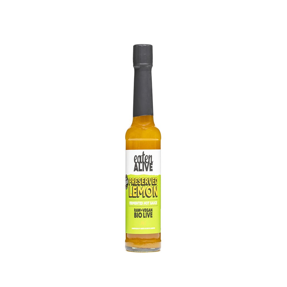 Eaten Alive - Preserved Lemon Fermented Hot Sauce (150ml) Vegan & Made In The UK - Award Winning