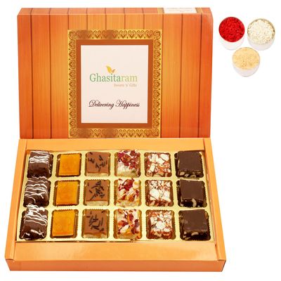 Ghasitaram Gifts Bhaidooj Special Ghasitaram Sweets Box 18 Pcs