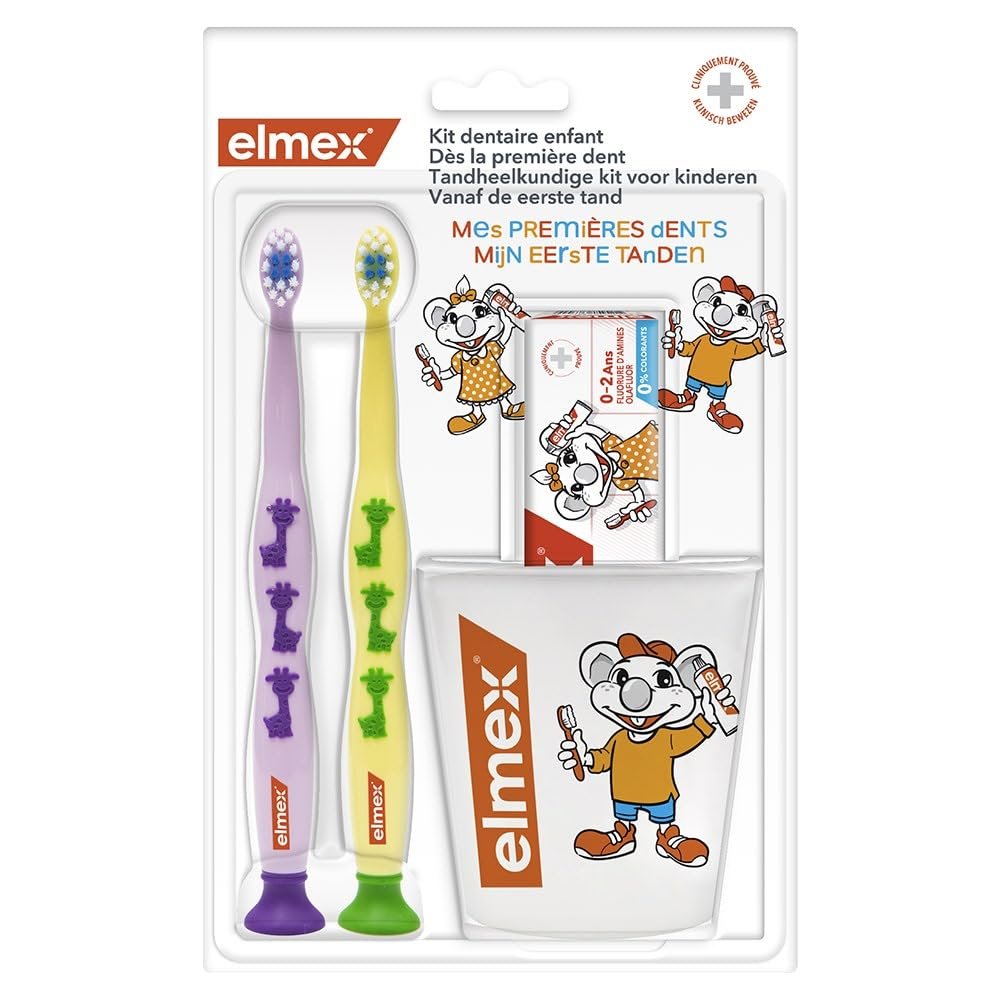 Elmex Dental Kit Children - Blue & Yellow