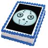 Cakeshop 7 x 10" (181 x 257mm) Portrait Rectangle Halloween Scary Hockey Mask Edible Photo Cake Toppers Decorations - Precut Premium Icing Paper view 1