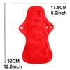 6Pcs Resuable Waterproof Menstrual Pad Sets Including 1Pc Mini Wet Bag and 5Pcs Heavy Flow Red Color Microfleece Stay Dry Menstrual Pads Mama Cloth Sanitary Napkins view 3
