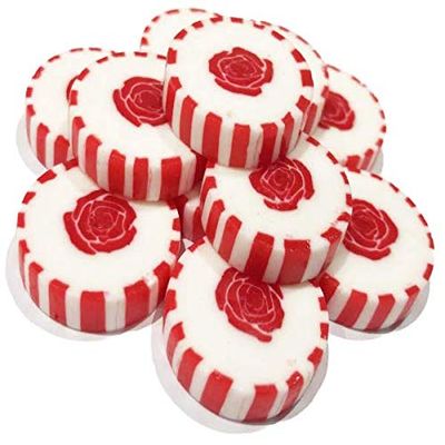 100 x RED ROSE wrapped sweets in Strawberry Passion Flavour. Birthday, Party, Christmas Wedding Favour Wrapped Rock Sweets