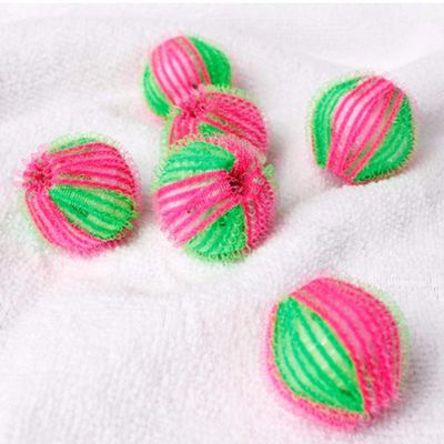 4 Shaped Household Laundry Ball Anti-Winding Cloth Care Cleaning Ball Soft Plastic Home Washing Machine Ball Dry Laundry Product,6pcs