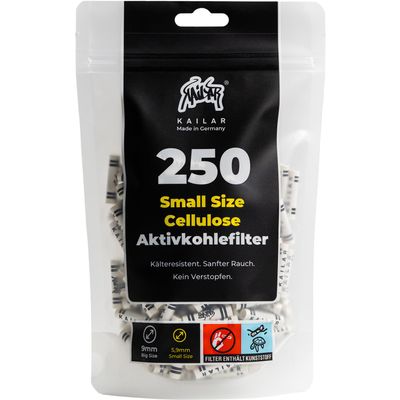 KAiLAR 250 Cellulose Activated Carbon Filter Slim 5.9 mm with Coconut Active Carbon
