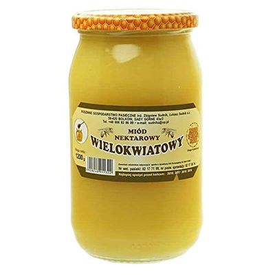 Nectar multiflorous Honey 1200g Rodzinna Pasieka Sudnik