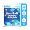 BRAVE Roasted Chickpeas: Healthy Snack, High Protein, Low Calorie - Sea Salt (12 x 35g packs) view 1