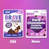 BRAVE Roasted Chickpeas: Healthy Snack, Low Calorie - Dark Chocolate (12 x 30g Packs) view 3