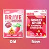 BRAVE Roasted Chickpeas: Healthy Snack, High Protein, Low Calorie - Sweet Chilli (12 x 35g Packs) view 3