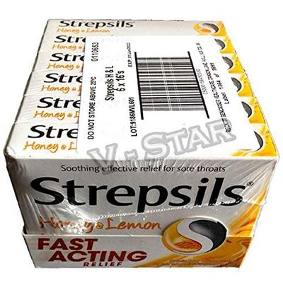 Full Box of STREPSILS (16 x 6 Boxes) (Honey & Lemon)