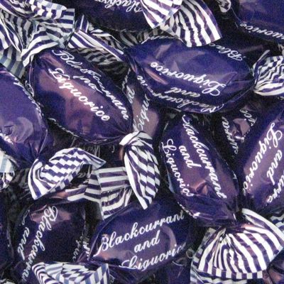 Blackcurrant & Liqourice Hard Boiled Traditional Sweets (1500g)