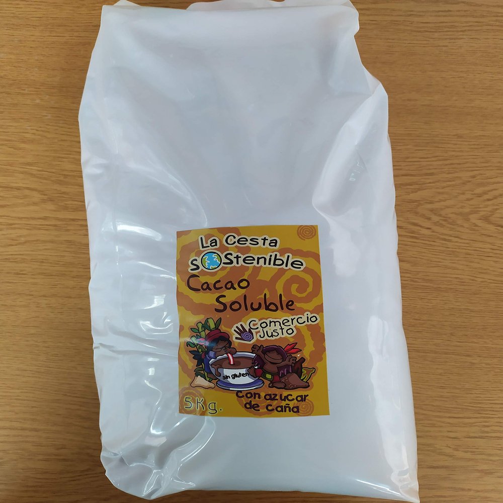 Instant Cocoa 5 kg Fair Trade Sustainable Basket (5.25 Euro/kg)