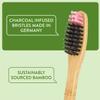 Lindo EcoGrip Bamboo Toothbrush - Eco-Friendly (Charcoal) view 3