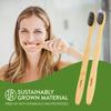 Lindo EcoGrip Bamboo Toothbrush - Eco-Friendly (Charcoal) view 4