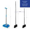 BristleComb Outdoor Broom and Dustpan Set Upright  64 Long Collapsible Broom and Dust Pan with Long Handle, Self Cleaning Comb & 2 Interchangeable Heads of Different Stiffness - Medium and Coarse view 4