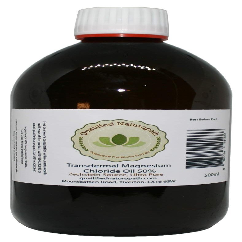 Magnesium Oil (High Strength) 500ml - Pure Transdermal Magnesium Chloride Oil - Zechstein Sourced