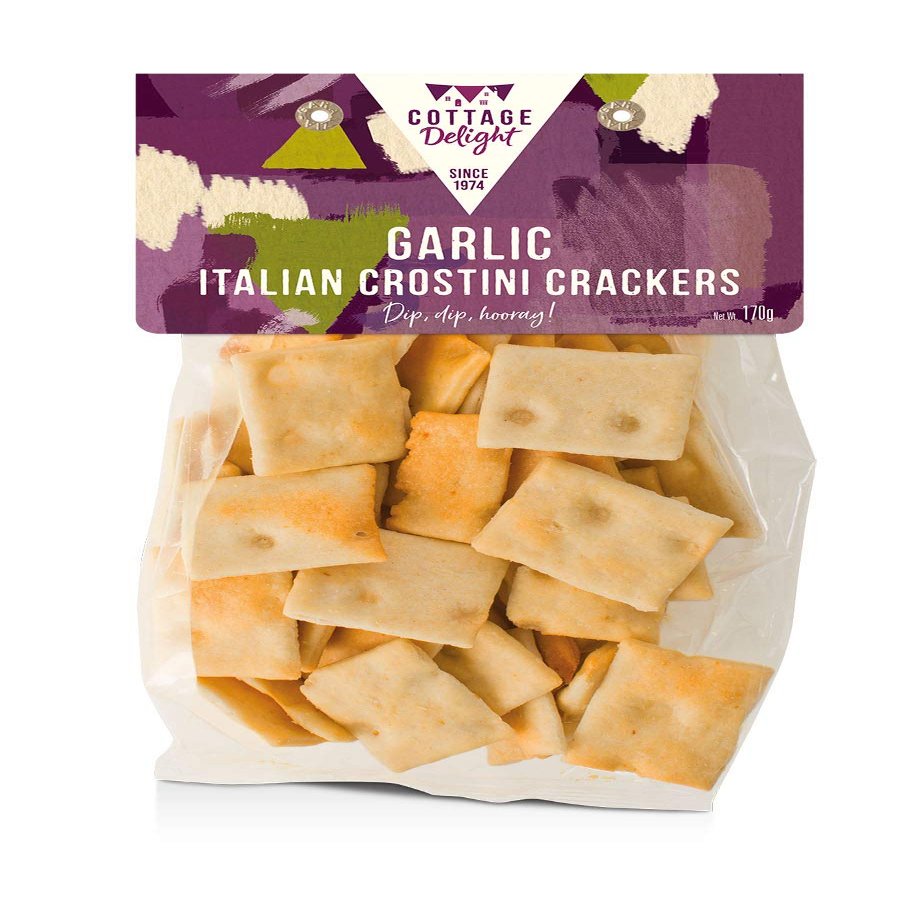 Cottage Delight Garlic Italian Crostini Crackers