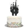 Crafty Toppers Glitter Fairytale Castle Cake Topper (Black Glitter) view 3