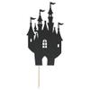 Crafty Toppers Glitter Fairytale Castle Cake Topper (Black Glitter) view 4