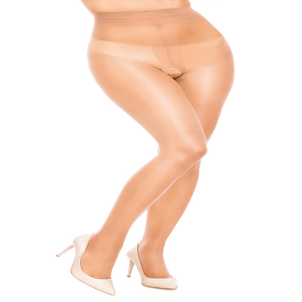 GLAMORY Women's Ouvert Tights 40, Brown (Make Up Make Up), Medium (Manufacturer Size: M-40-42)