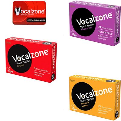 Vocalzone 3 Flavour Bundle + Free Tin! | Throat Pastilles | Multi-Pack (3 x 24) - for Hard-Working Voices.