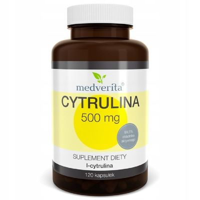 MEDVERITA Citrulline 500 mg 60 caps | Fights Acidification | Supports Endurance