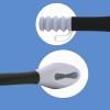 15" Toilet Aid Long Reach Comfort Bottome Wiper for Toilet Paper Grip Gray, Grey view 4