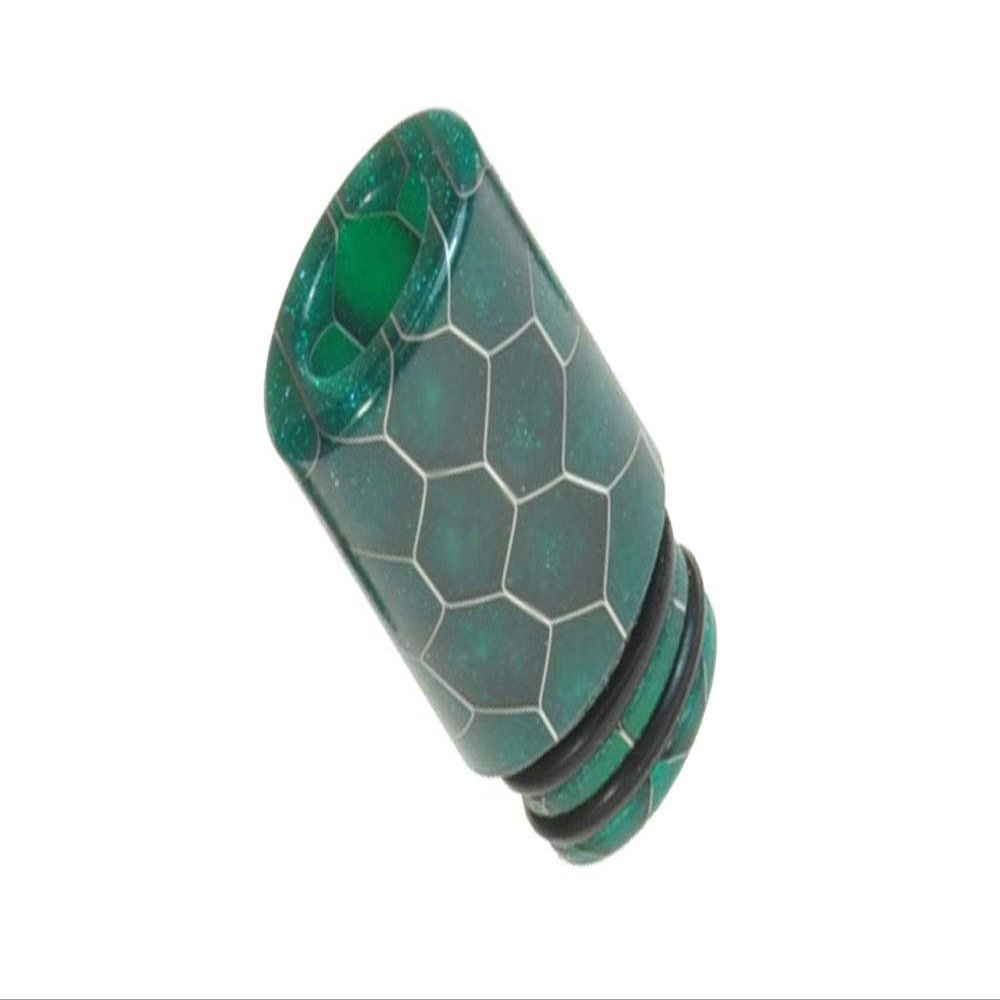 Armerah Cobra Alpha Pod 510 Drip Tip eCig Mouthpiece Short/Medium Epoxy Resin Single Green
