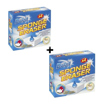 2 X Sponge Eraser - Stain and Mark Remover (Pack of 8)