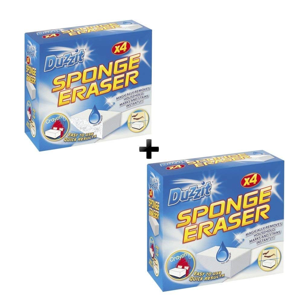 2 X Sponge Eraser - Stain and Mark Remover (Pack of 8)