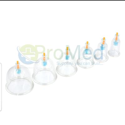 100 x Single Use Plastic Cupping/Hijama Therapy Vacuum Suction Cups Mixed Size
