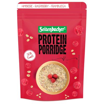 Seitenbacher Porridge raspberry your hot breakfast with 28% protein, 500g