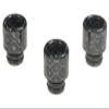 Armerah Snakeskin Mini 510 Drip Tip eCig Mouthpiece Short/Medium Epoxy Resin 3 Pack Black view 1