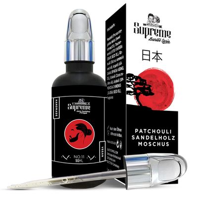 Beard Oil Patchouli | Barber Company Bartstoppel Germany | Hair Growth | Contains Hydrating Jojoba + Argan Oil | 50 ml